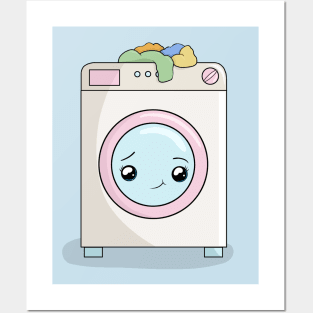 Kawaii Washing Machine Posters and Art